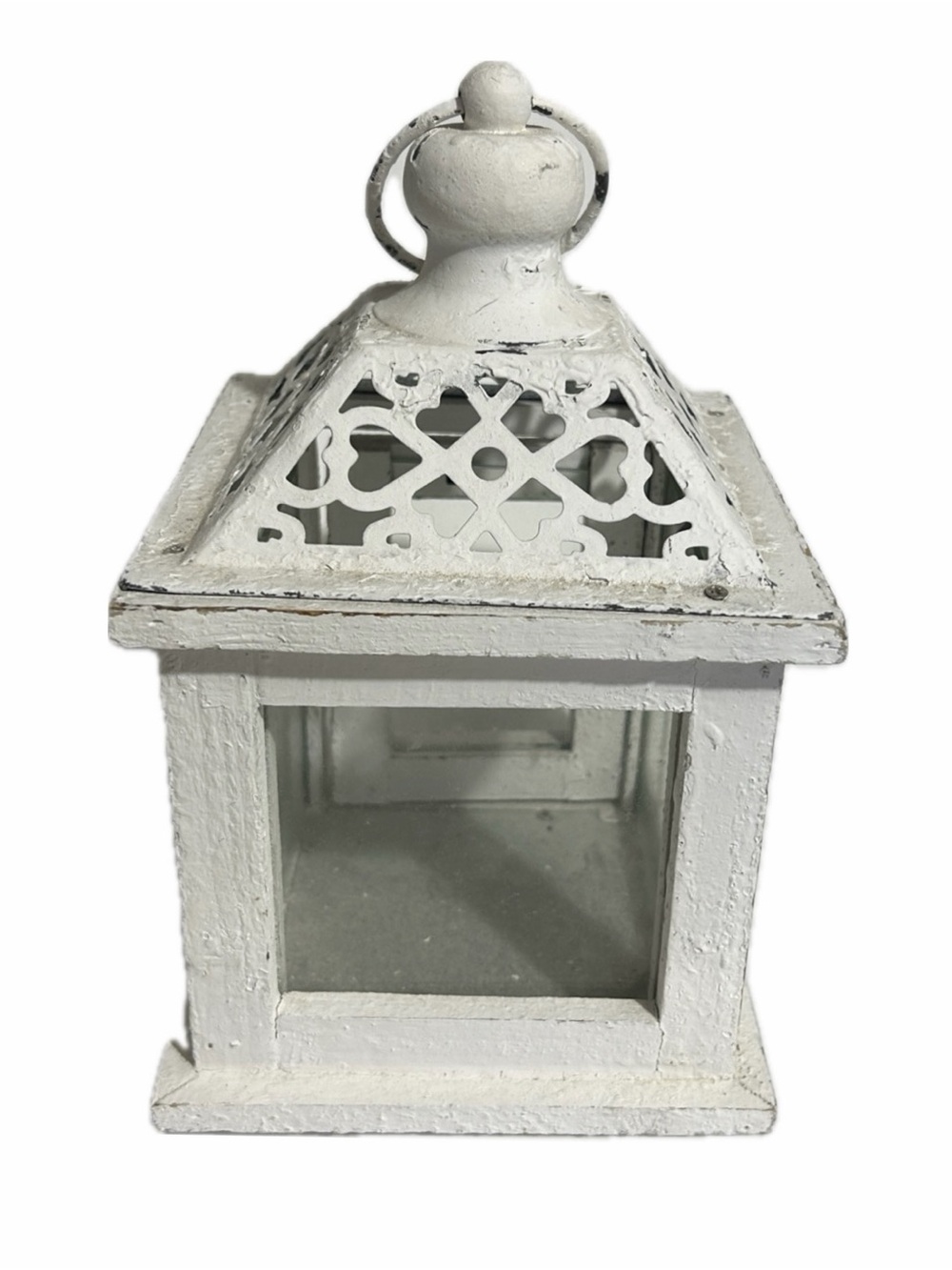 Shabby Chic Farmhouse Wood & Metal. Patio GARDEN Indoor Outdoor Lantern - Picture 2 of 2